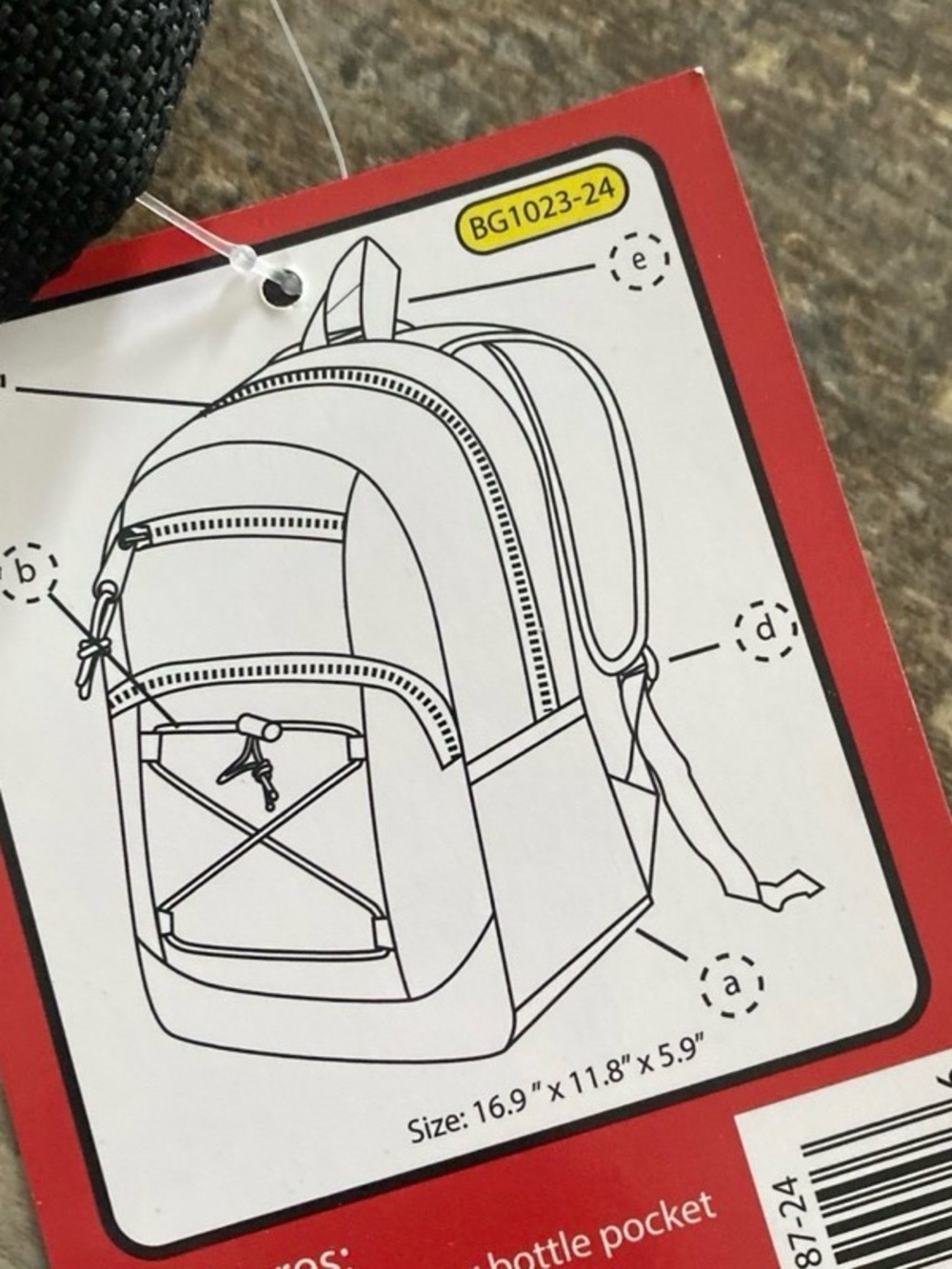 Red Book Bag - Picture 3 of 3